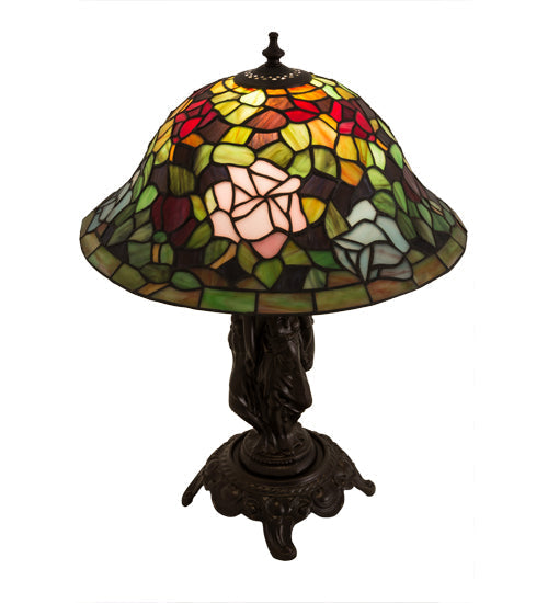 Meyda 21.5"H Rosebush Table Lamp - 27820