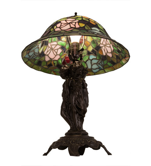 Meyda 21.5"H Rosebush Table Lamp - 27820