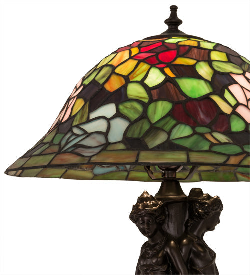 Meyda 21.5"H Rosebush Table Lamp - 27820