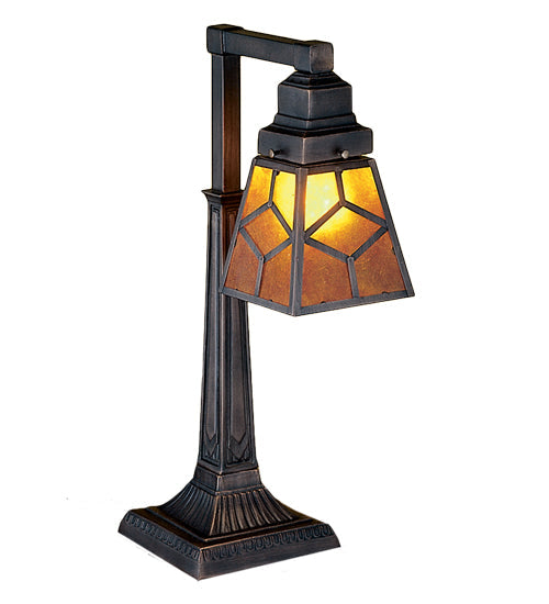 Meyda 20" High Diamond Craftsman Desk Lamp 27881