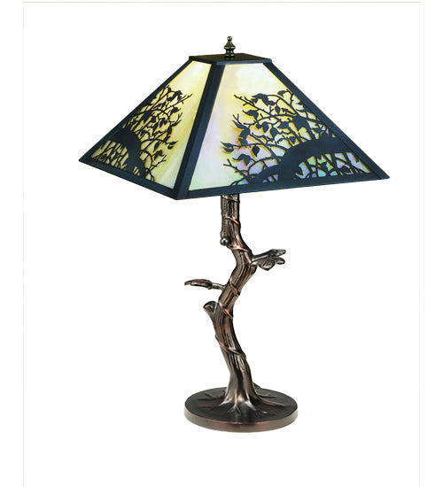 Meyda 23"H Apple Blossom Table Lamp 28446