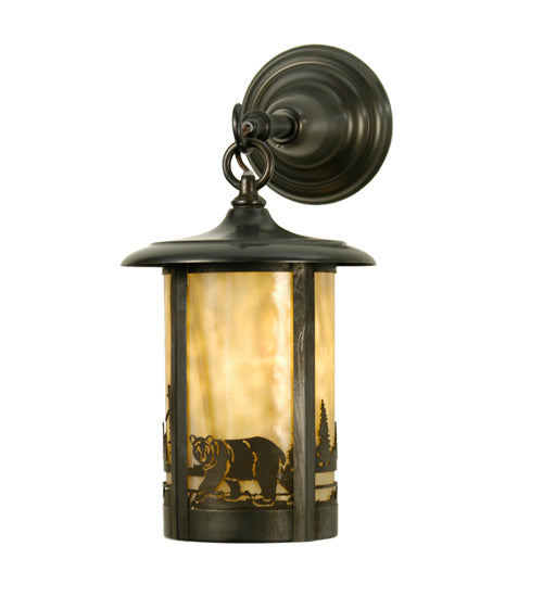 Meyda 8"W Fulton Bear Creek Hanging Wall Sconce 28785