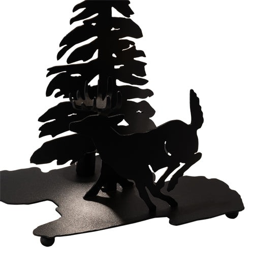 Meyda 13" High Deer through the Trees Table Base 28797