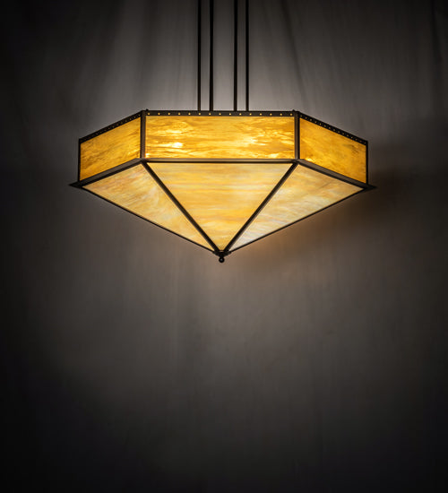 Meyda 51" Wide Hexagon Inverted Pendant 29140