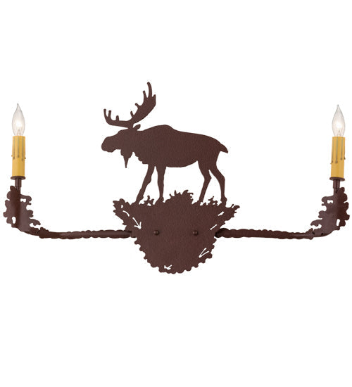 Meyda 25"W Moose 2 LT Wall Sconce 29551