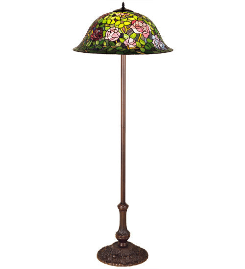 Meyda 63"H Tiffany Rosebush Floor Lamp 30368