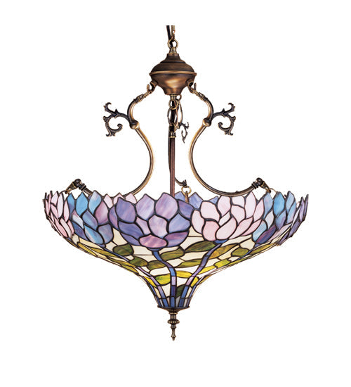 Meyda 20"W Wisteria Inverted Pendant.605 '30450