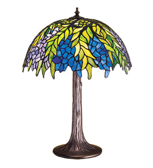 Meyda 23"H Tiffany Honey Locust Table Lamp 30541