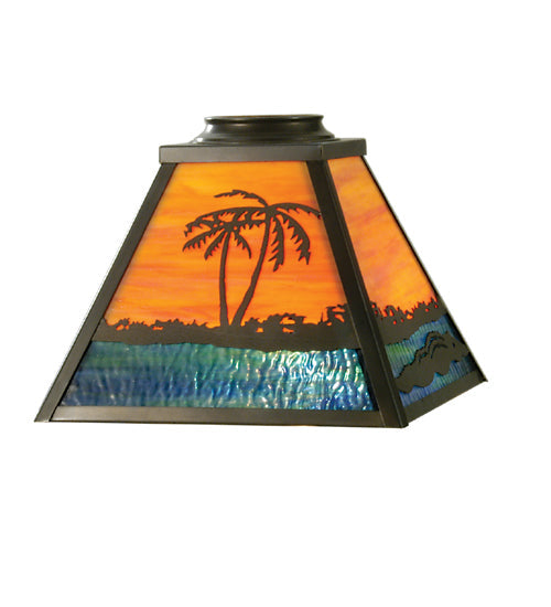 Meyda 12"Sq Alligator Shade 30602