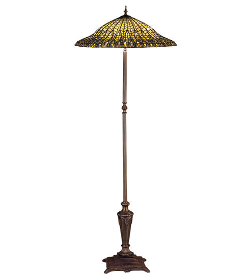 Meyda 65"H Tiffany Lotus Leaf Floor Lamp 30994