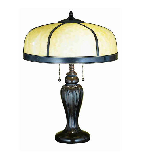 Meyda 25"H Arts & Crafts Dome Table Lamp 31278