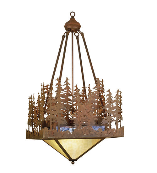 Meyda 20"Sq Pine Lake Inverted Pendant 32802