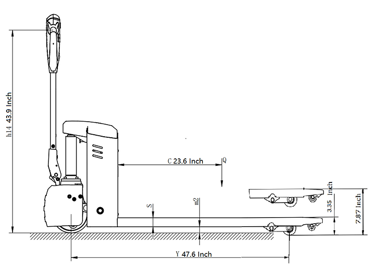 EKKO Full Electric Pallet Jack 3300 lb Capacity W/ PinPad EP15JLi