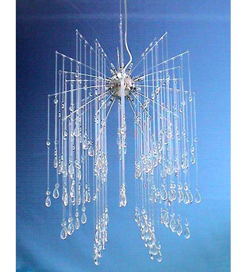 Meyda 20" Wide Euro Crystal Cascading Chandelier- 37889