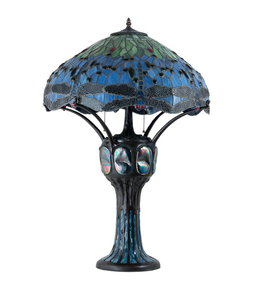 Meyda 33" High Hanginghead Dragonfly Table Lamp- 37946