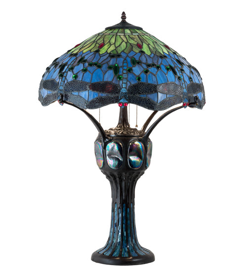 Meyda 33" High Hanginghead Dragonfly Table Lamp- 37946