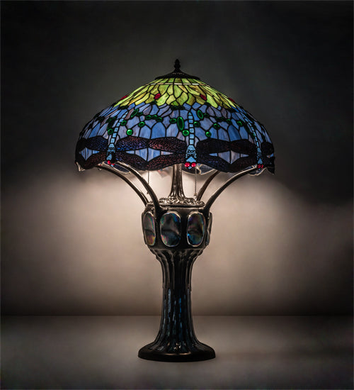 Meyda 33" High Hanginghead Dragonfly Table Lamp- 37946