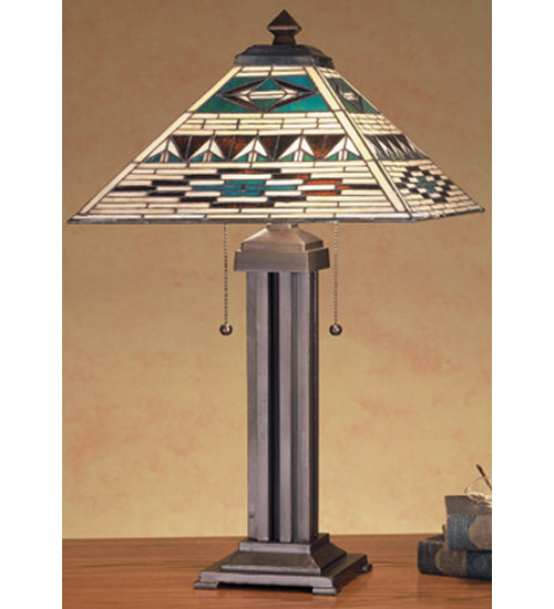 Meyda 24"H VALENCIA Mission Table Lamp 47598