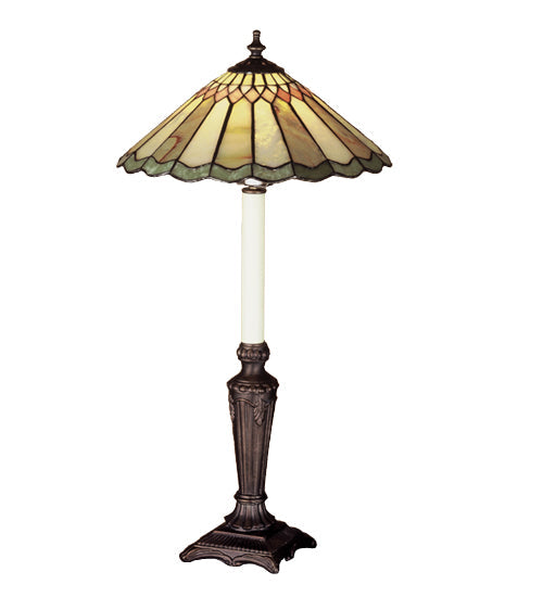 Meyda 28"H Carousel Jadestone Buffet Lamp '48384