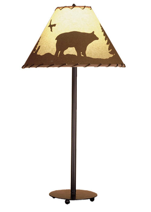 Meyda 29"H Bear in the Woods Table Lamp '48465