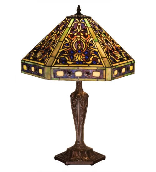 Meyda 23.5"H Tiffany Elizabethan Table Lamp '48832