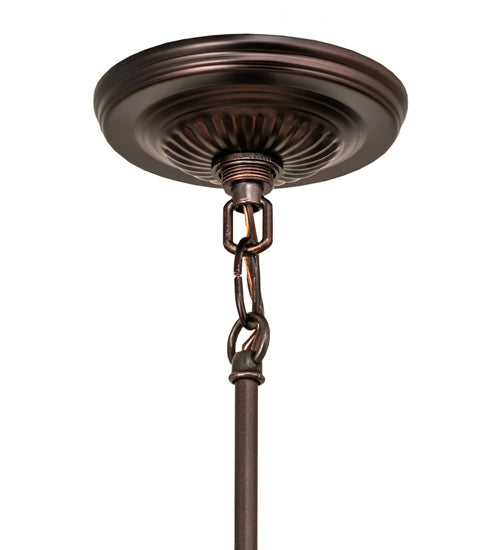 Meyda 5" Wide Mahogany Bronze 1 Light Adjustable Pendant Hardware '48913