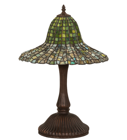 Meyda 22" High Tiffany Bell Table Lamp- 49165