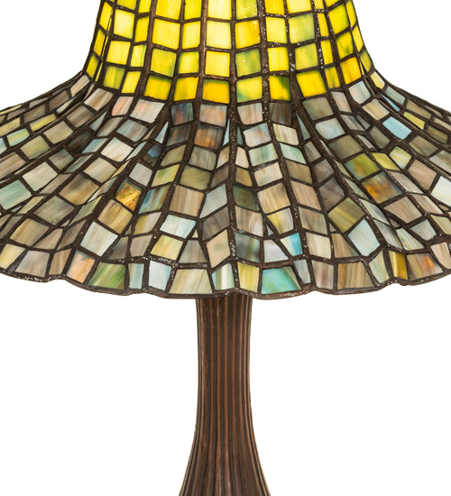 Meyda 22" High Tiffany Bell Table Lamp- 49165