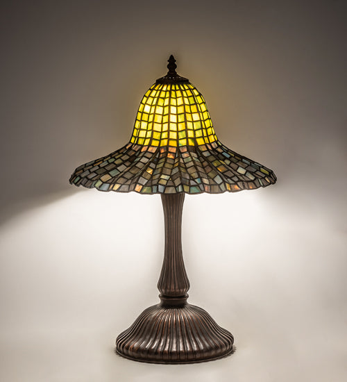 Meyda 22" High Tiffany Bell Table Lamp- 49165