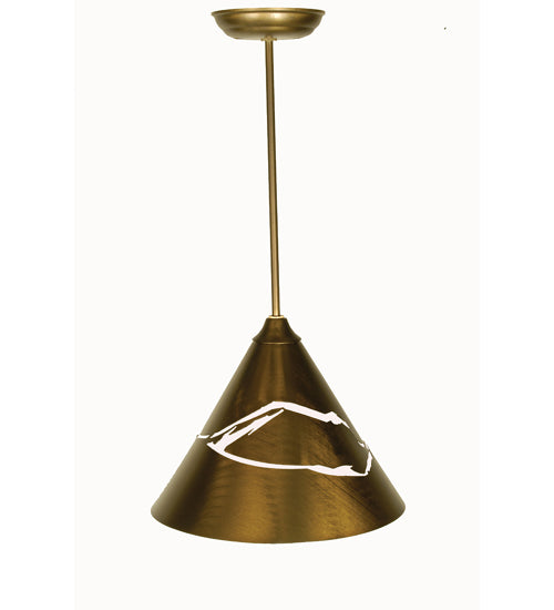 Meyda 12"W Cone Mountain View Pendant '50919