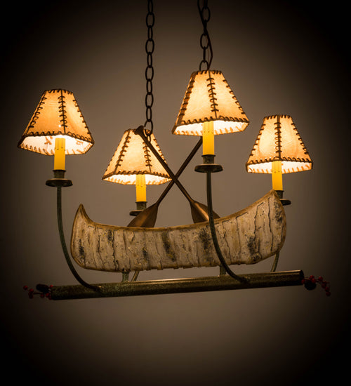 Meyda 30"L Canoe 4 LT Chandelier '50944