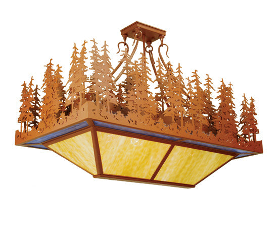 Meyda 40"L Pine Lake Oblong Inverted Pendant 50960