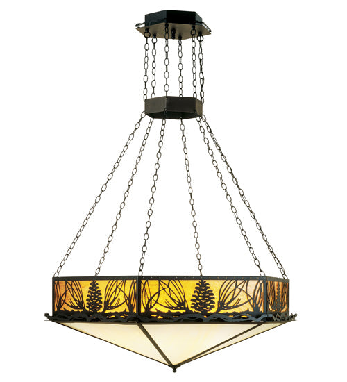 Meyda 51"W Mountain Pine Inverted Pendant '51006