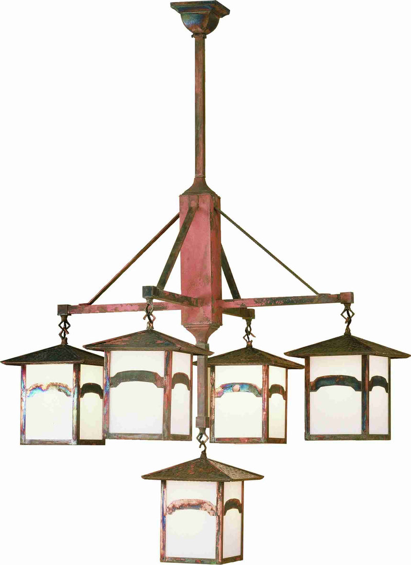 Meyda 37"W Seneca Mountain View 5 LT Hanging Lantern Chandelier '51768