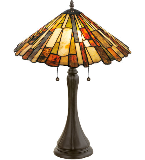 Meyda 23"H Delta Jadestone Table Lamp '52158