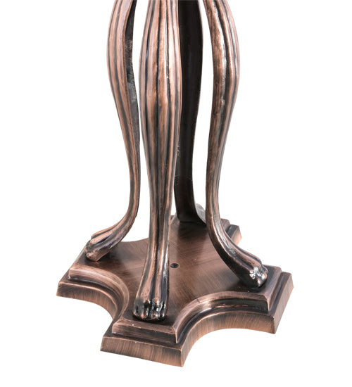 Meyda 30"H Trillium & Violet Table Lamp - 52172