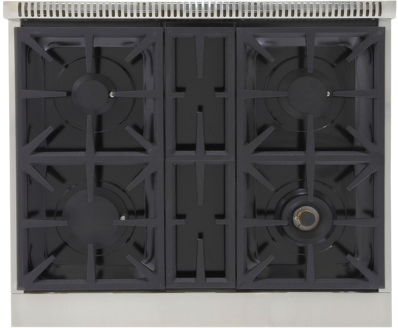 Kucht 30-Inch 4 Burner Gas Rangetop in Stainless Steel with Silver Accents KFX309T-S