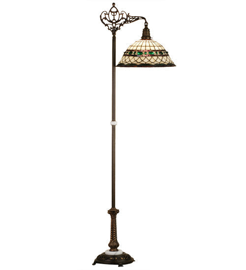 Meyda 70"H Tiffany Roman Bridge Arm Floor Lamp '65839