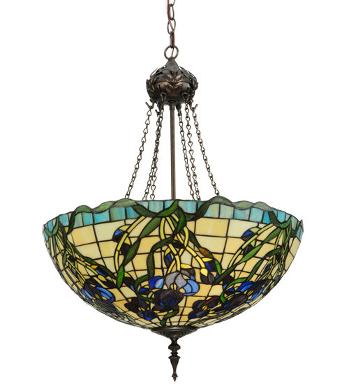 Meyda 22"W Iris Inverted Pendant '65965