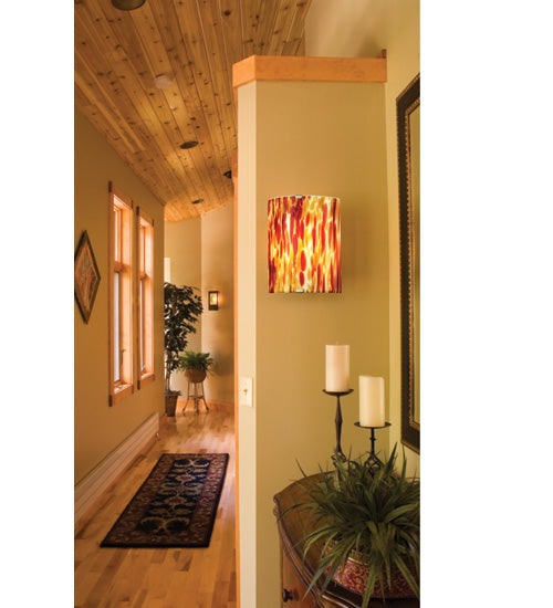 Meyda 8"W Metro Fusion Topazio Wall Sconce '66480