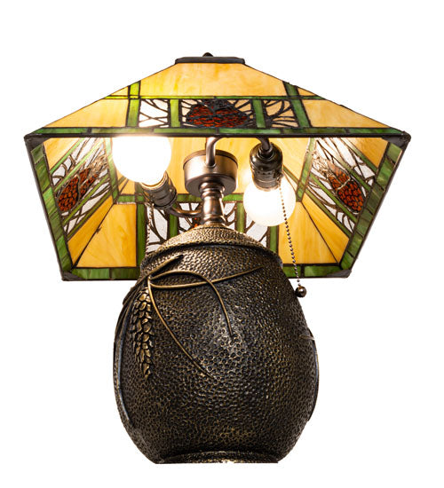 Meyda 20" High Pinecone Ridge Table Lamp - 67850