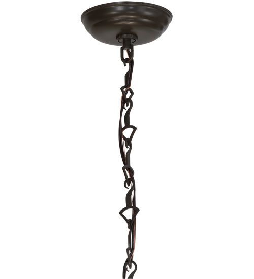 Meyda 25"W Timeless Bronze 4 LT Inverted Pendant Hardware 70690