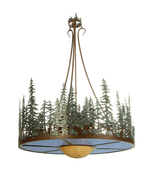 Meyda 36" Wide Pine Lake Inverted Pendant 70712