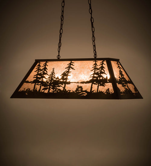 Meyda 33" Long Tall Pines Oblong Pendant 72132