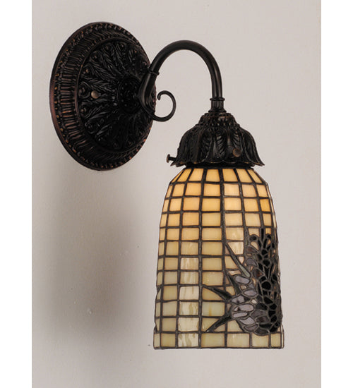 Meyda 5" Wide Pine Barons Wall Sconce 74047