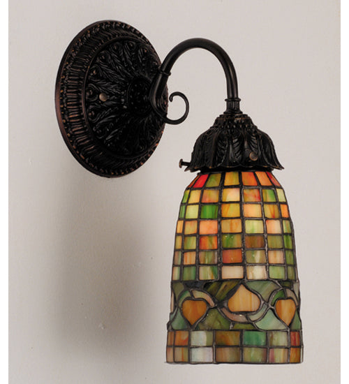 Meyda 5.5"W Tiffany Acorn Wall Sconce 74049