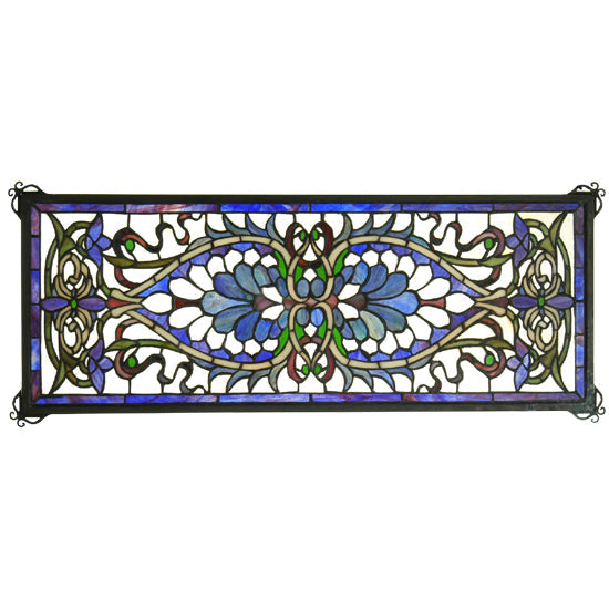 Meyda 29"W X 11"H Antoinette Transom Stained Glass Window '78104