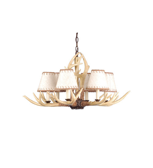 Meyda 30"W Buckland 6 LT Chandelier 80148