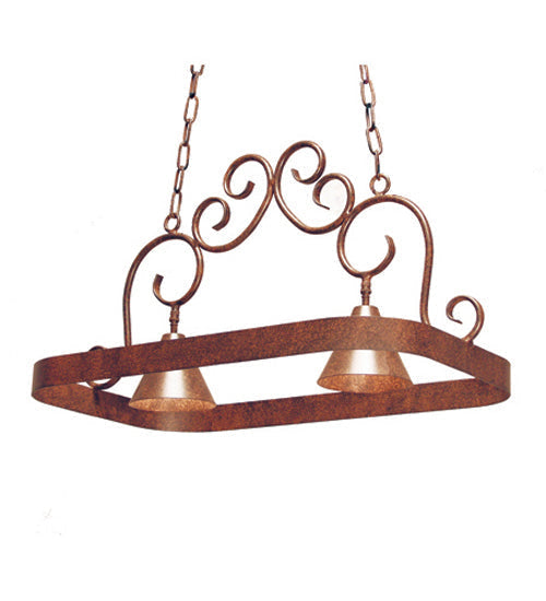 Meyda 32" Long Elana 2 Light Pot Rack '117636