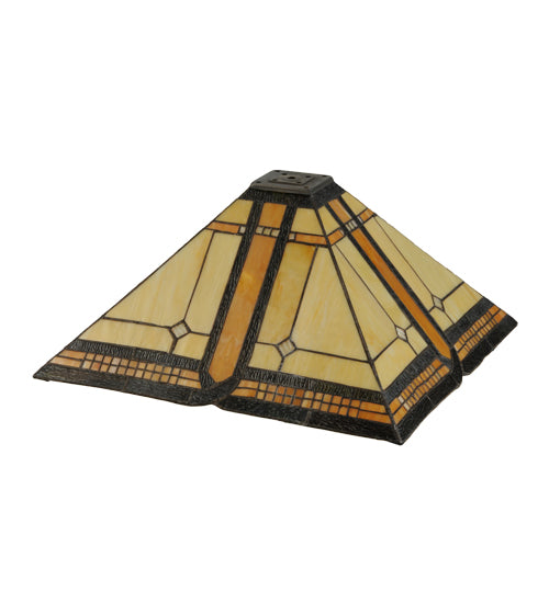 Meyda 17.5"Sq Sierra Prairie Mission Shade '81091